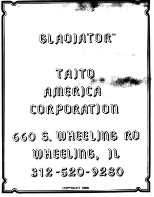 gladiator manual|taito|games|.webp