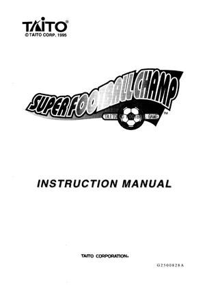 super football champ instruction manual|taito|games|.webp