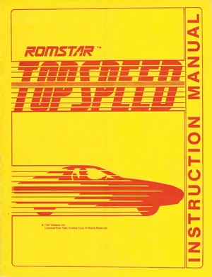 top speed manual|taito|games|.webp