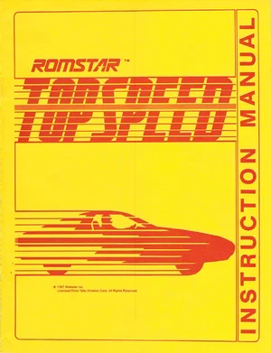 top speed instruction manual|taito|games|.webp