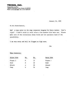ninja gaiden service manual|tecmo|games|.webp