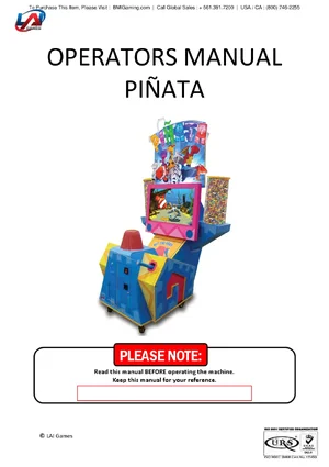 pinata arcade service manual|unknown|games|.webp