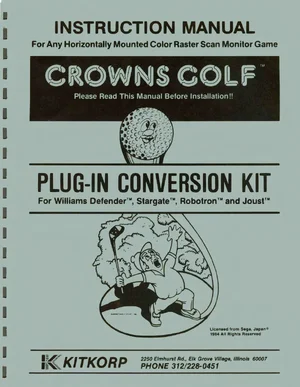 crowns golf for conversion kit instructions|williams|games|.webp