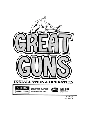 great guns instllation operation manual|williams|games|.webp