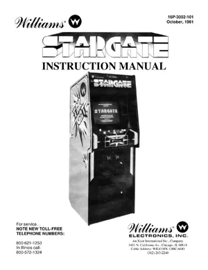 stargate oct 1981 instruction manual|williams|games|.webp