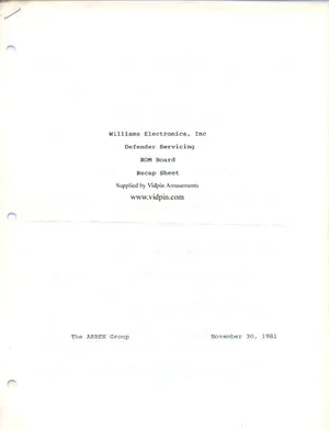 defender rom pcb manual|williams|aux-boards|.webp