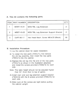 vs leg extension conversion kit instructions|nintendo|parts-and-peripherals|.webp