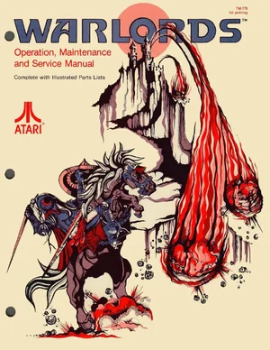 warlords upright tm-175 manual|atari|cabinets|1st printing.webp