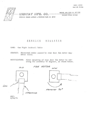 gun fight cocktail distorted video fan motor service manual|bally-midway|cabinets|.webp