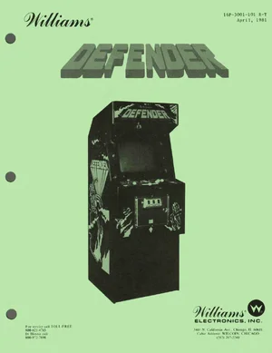 defender drawing set april 1981 manual|williams|schematics-and-wiring|.webp