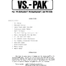 Arcade VS Pak By Installation manual (Nintendo)