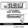 Arcade VS Slalom Attachment By Pak manual (Nintendo)
