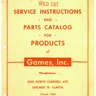Arcade Wild Cat By Games Inc Catalog service manual