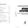 System 1 SP-277 manual, 1st Printing (Atari)