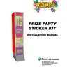 Vending System Prize Party Sticker conversion kit instructions