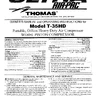 Wave Runner Gp Thomas Compressor manual