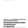 G 05 802 805 Monochrome Quadrascan X-Y Monitor manual (Electrohome)