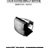 Kortek Sejoo Ktn 20 Color Raster Display Monitor instruction manual