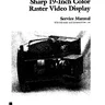 Sharp XM-200 1N 19in manual, 1st Printing