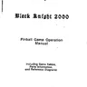 Black Knight 2000 operation manual (Williams)