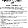 Black Knight Night operation manual (Williams)