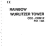 Rainbow Wurlitzer Tower CD 2 CDM 12 F 91 I 84 Field service manual
