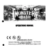 Monster Bash operation manual (Williams)