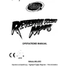 Revenge From Mars operation manual (Bally)