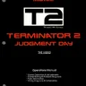 Terminator 2 Judgment Day Judgement operation manual (Williams)
