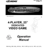 Sportstation 25in Standard 4 Player manual (Bally / Midway)