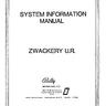 Zwackery System Information Upright manual (Bally / Midway)