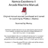 Exceleena II Arcade manual (Namco)