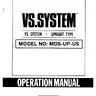 VS System Upright operation manual (Nintendo)