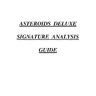 Asteroids Deluxe Signature Analysis manual (Atari)