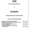 Centipede Drawing Package Supplement manual (Atari)