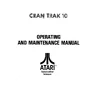 Gran Trak 10 manual (Atari)
