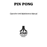 Pin Pong manual (Atari)