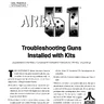 Area 51 CO-405-01 Troubleshooting Guns manual, 1st Printing (Atari)