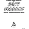 Fast Freddie SP-208 manual, 1st Printing (Atari)
