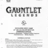 Gauntlet Legends manual (Atari)