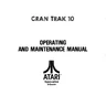 Gran Trak 10 Maintenance operation manual (Atari)