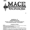 Mace The Dark Age Universal 1997 May operation manual, 1st Printing (Atari)