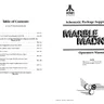 Marble Madness SP-276A manual, 1st Printing (Atari)