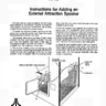 Missile Command Sitdown CO-162-01 External Attraction Speaker manual (Atari)