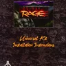 Primal Rage TM-397 Universal conversion kit instructions, 1st Printing (Atari)