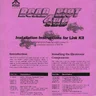 Road Riot Link C 0 373 01 conversion kit instructions, 1st Printing (Atari)