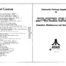 Space Duel SP-181 manual, 1st Printing (Atari)