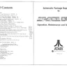 Space Duel SP-181 manual, 2nd Printing (Atari)
