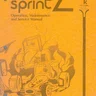 Sprint 2 TM-078 manual, 1st Printing (Atari)