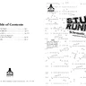 Stun Runner SP-338 manual, 1st Printing (Atari)